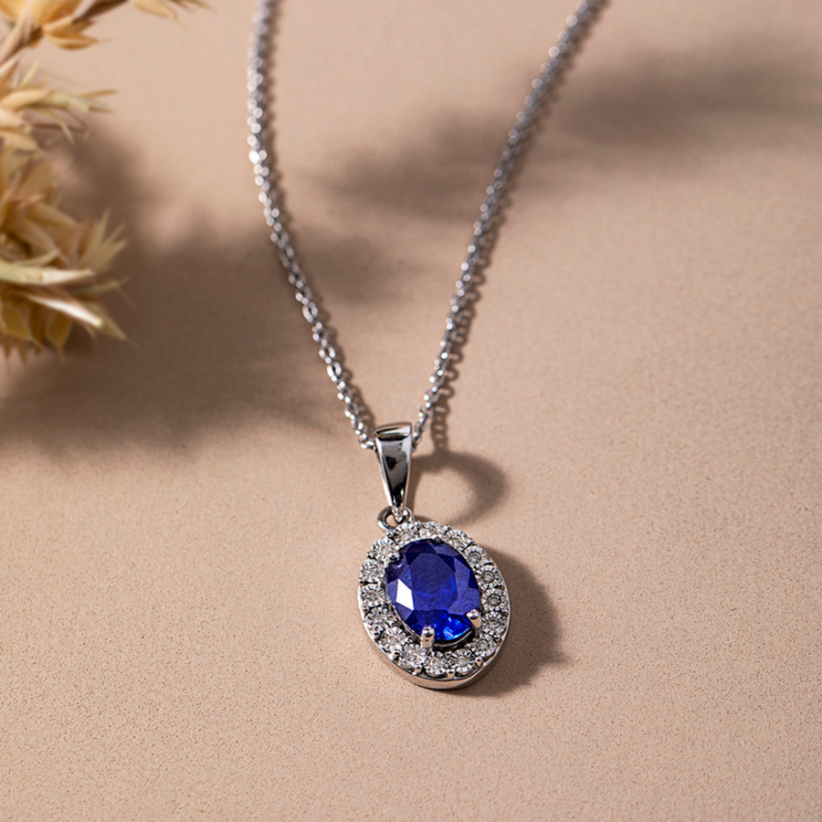 INCLUSIONS SAPPHIRE PENDANT