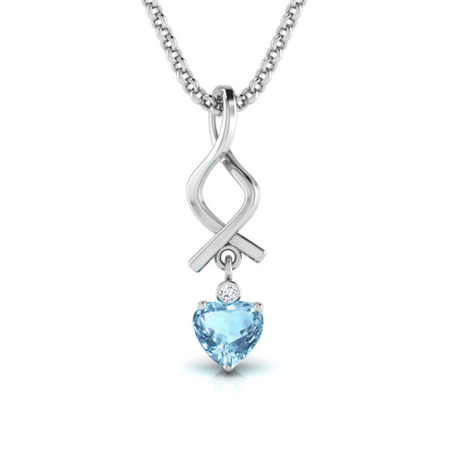 ENTWINED BLUE TOPAZ PENDANT