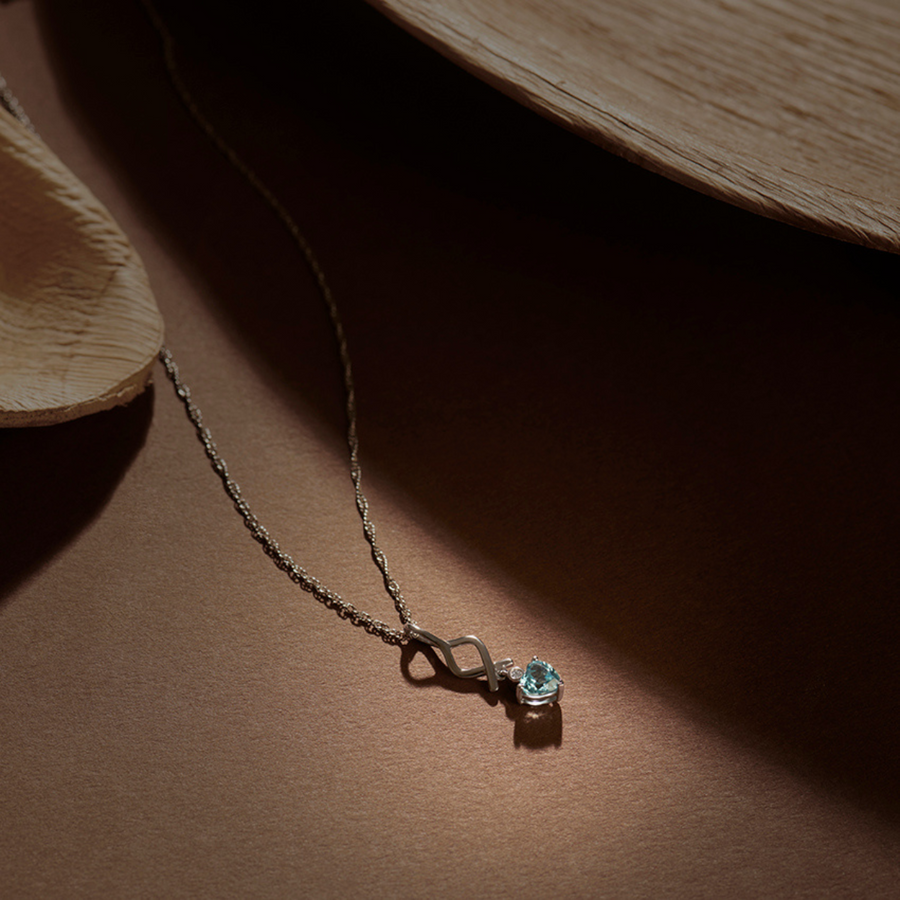 ENTWINED BLUE TOPAZ PENDANT