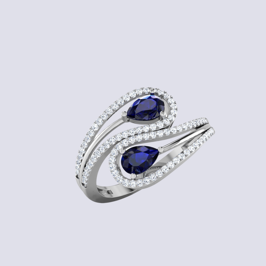 SWERVE SAPPHIRE RING