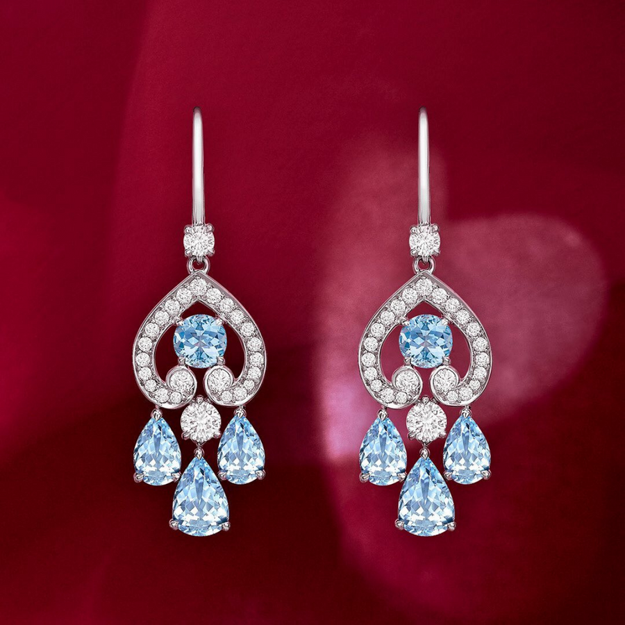 AQUAMARINE DROP EARRINGS