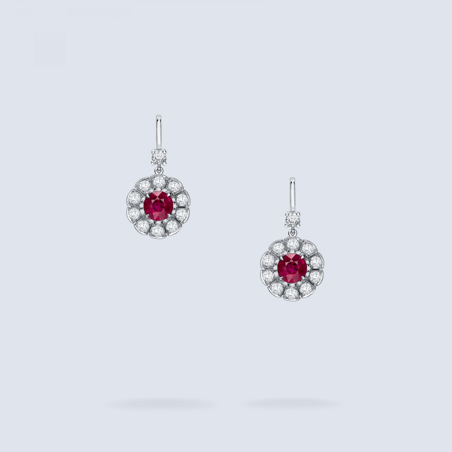 MARGUERITE RUBY EARRINGS