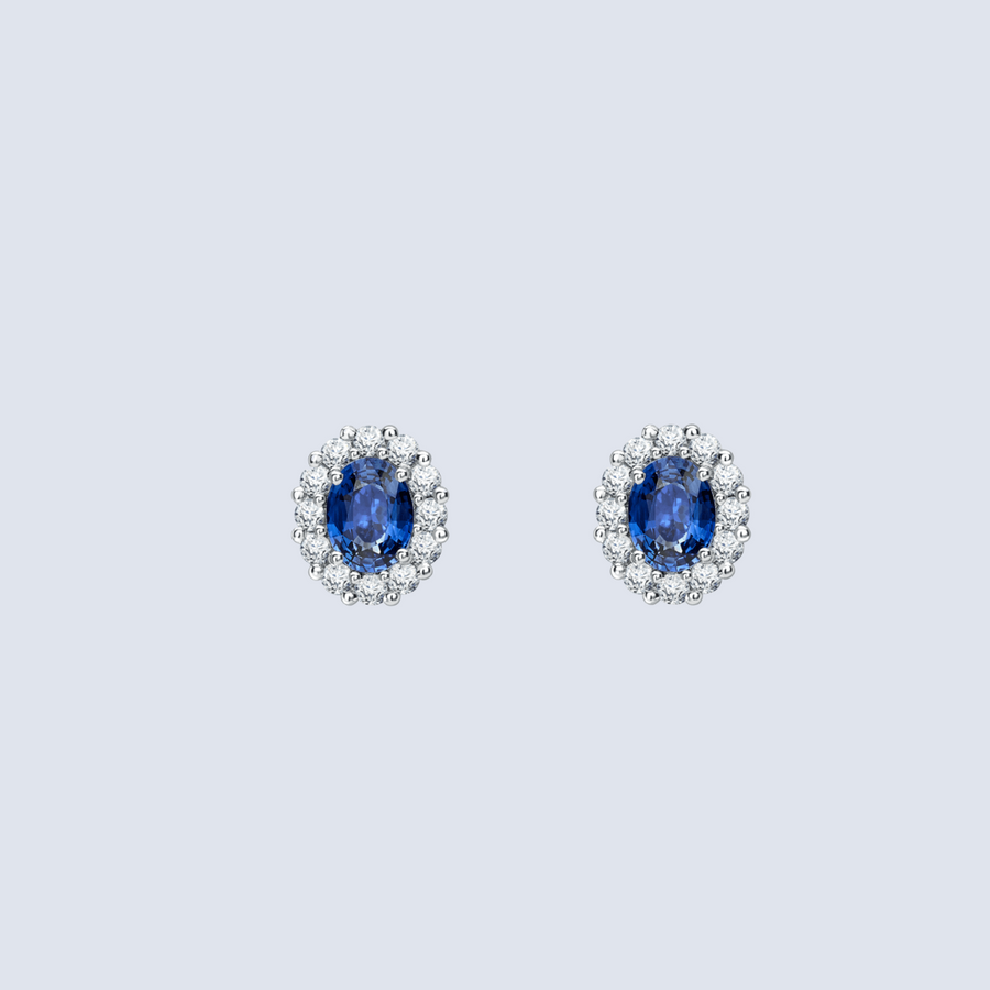 SAPPHIRE STUD EARRINGS